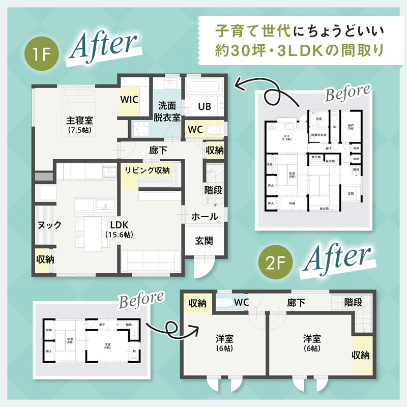 約30坪・3LDKの“ちょうどいい”間取り!