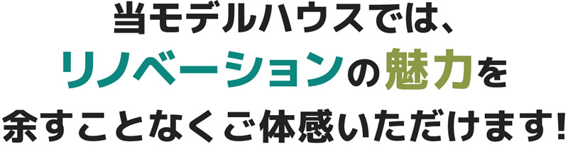 当見学会ではリノベーションの魅力を余すことなくご体感いただけます!