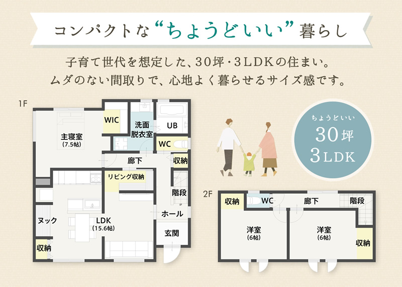 ちょうどいい30坪･3LDK