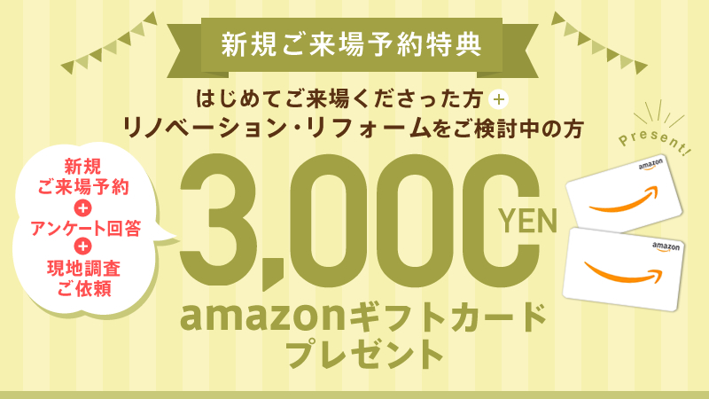 新規来場予約特典